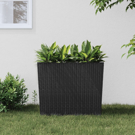 Planter with Removable Inner Anthracite 12 / 44 L PP Rattan