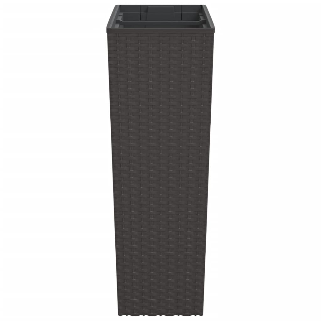 Planter with Removable Inner Brown 12 / 44 L PP Rattan