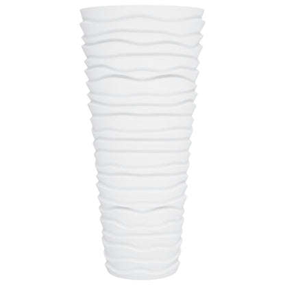 Planter with Removable Inner White 18/45 L PP Grooved Look