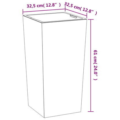 Planter with Removable Inner Grey 21/49 L PP Concrete Look