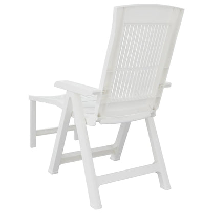 Sun Lounger | White | Plastic | Standard Sun Lounger Size | Foldable