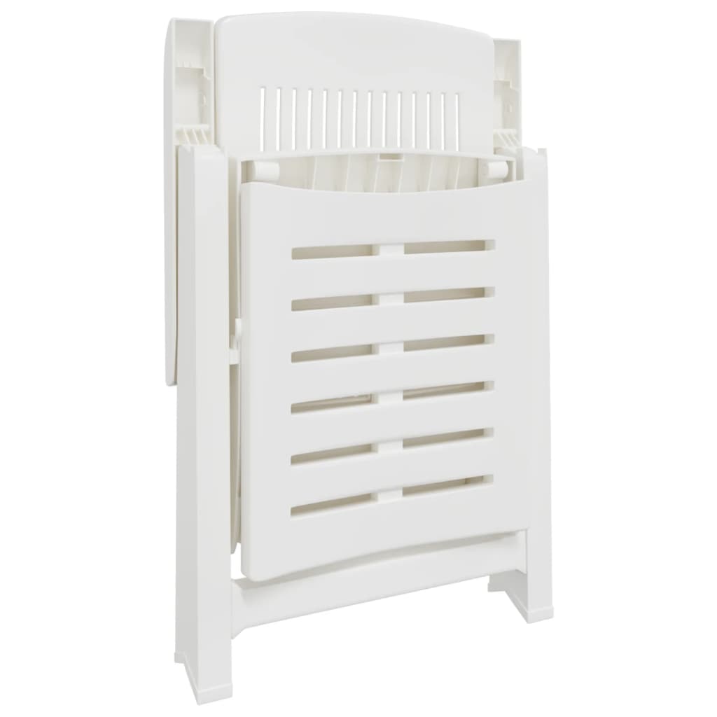 Sun Lounger | White | Plastic | Standard Sun Lounger Size | Foldable