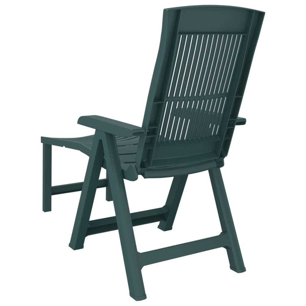 Sun Lounger | Green | Plastic | Standard | Foldable | Sun Lounger