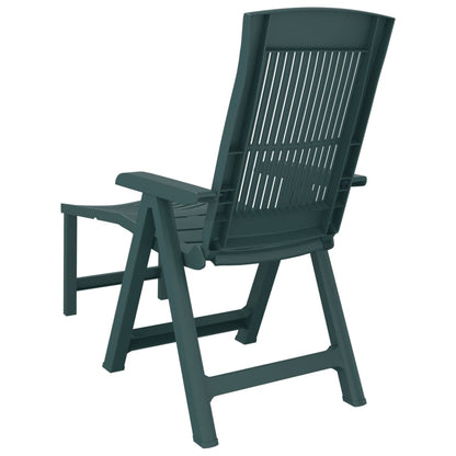Sun Lounger | Green | Plastic | Standard | Foldable | Sun Lounger