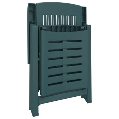 Sun Lounger | Green | Plastic | Standard | Foldable | Sun Lounger