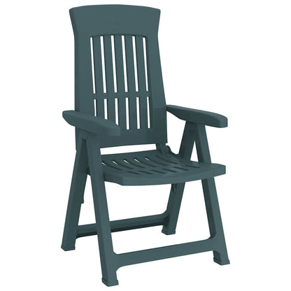 Garden Reclining Chair | Set of 2 | Green | Polypropylene (PP) | Medium