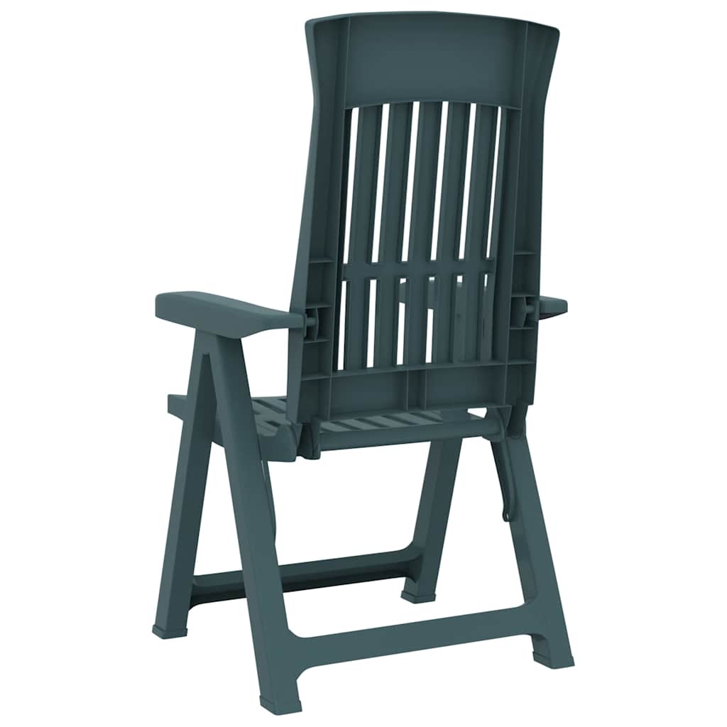 Garden Reclining Chair | Set of 2 | Green | Polypropylene (PP) | Medium