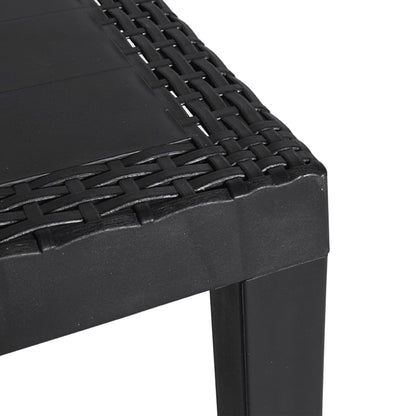 Garden Table Anthracite 59x47x40 cm PP