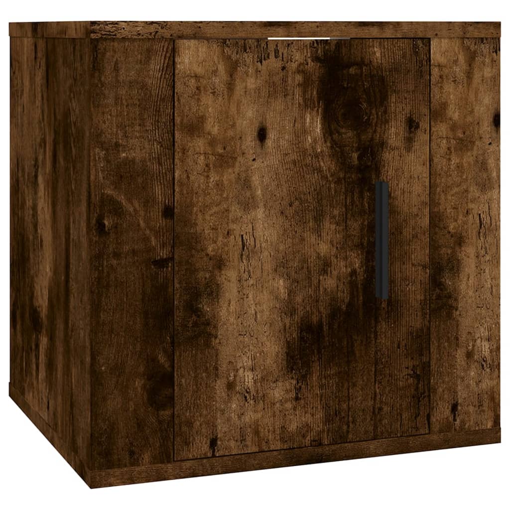 2 Piece TV Cabinet Set Smoked Oak Engineered Wood