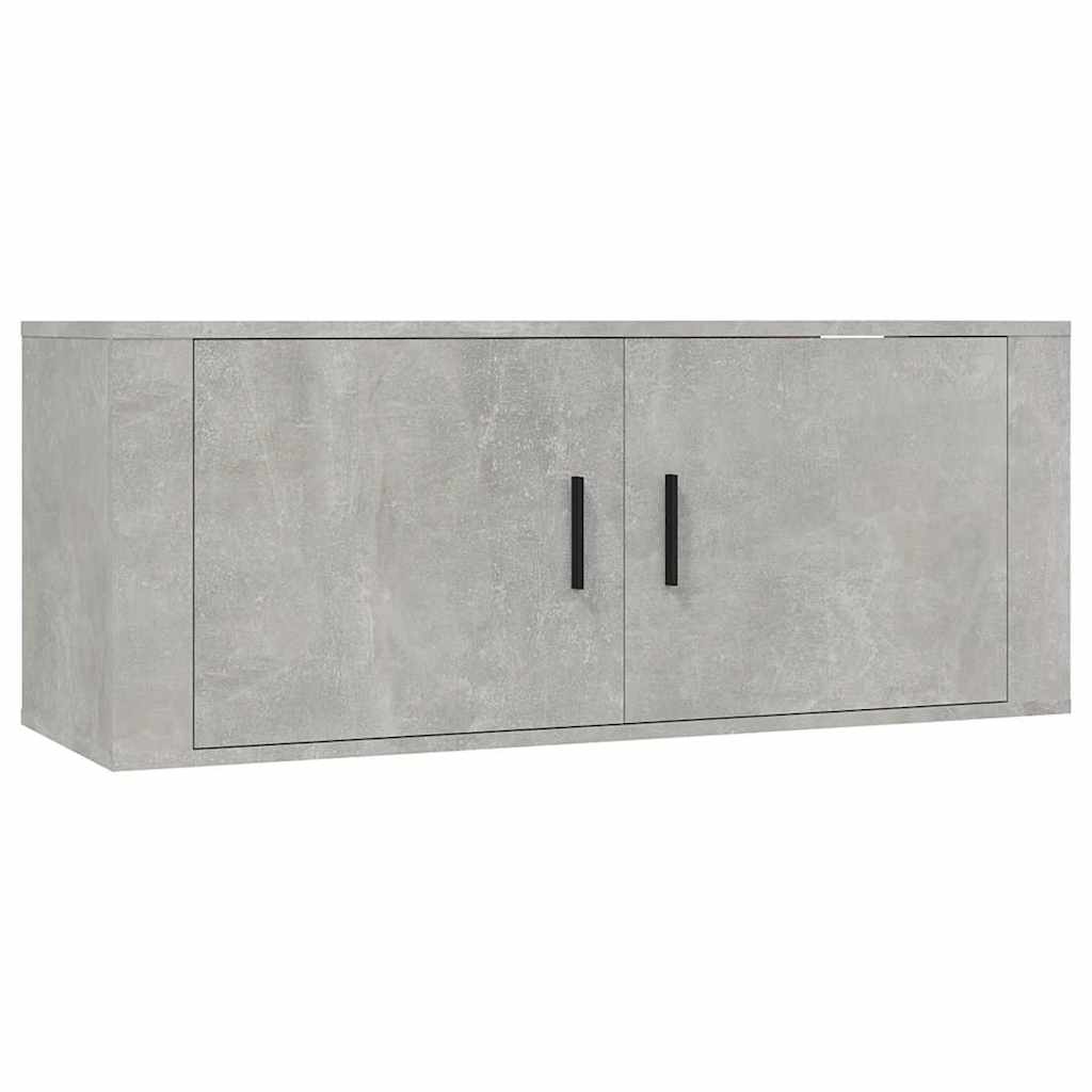 2 Piece TV Cabinet Set Concrete Grey Engineered Wood