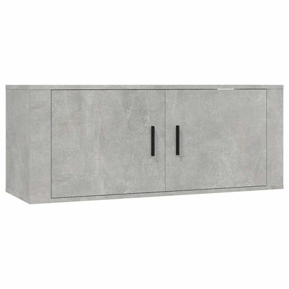 2 Piece TV Cabinet Set Concrete Grey Engineered Wood