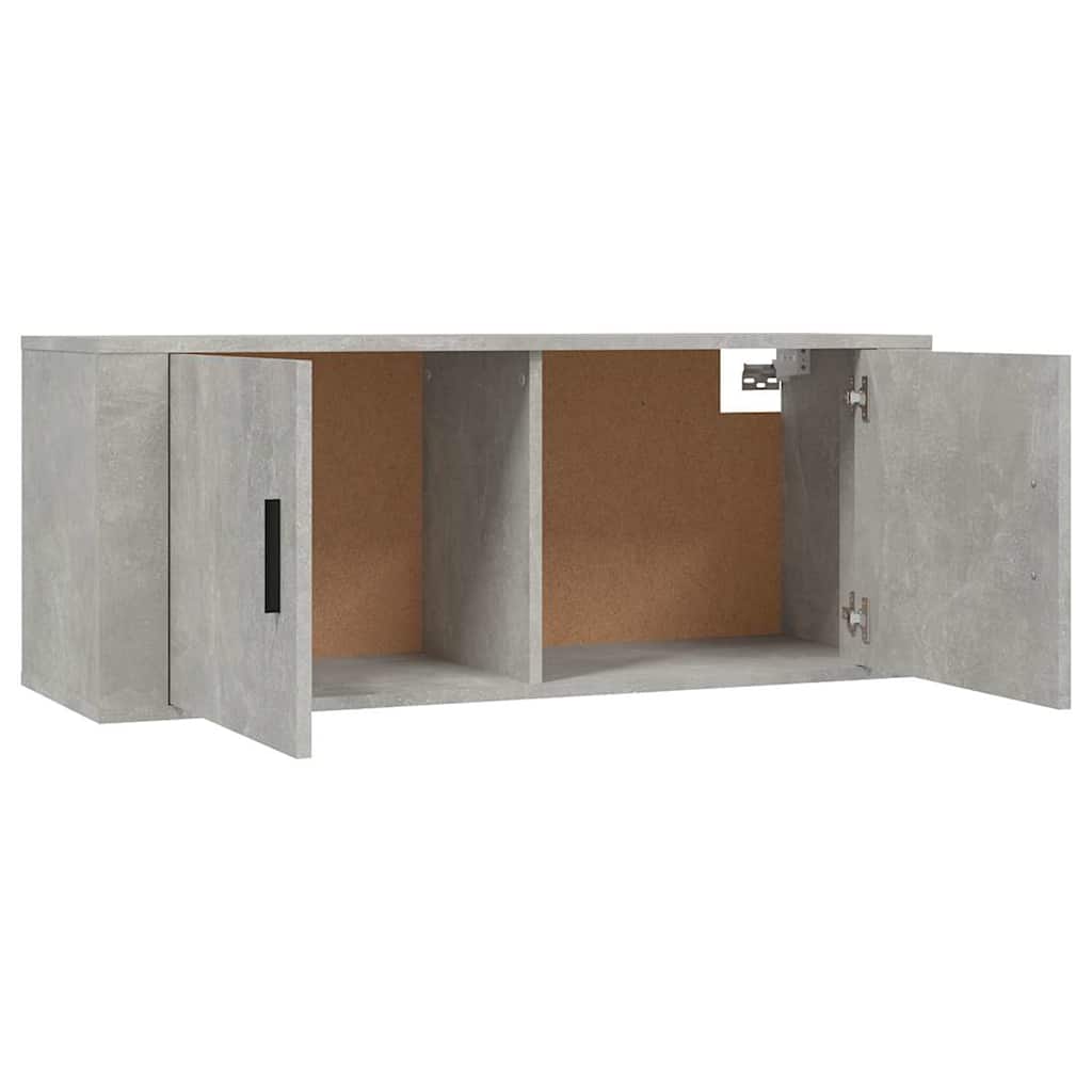2 Piece TV Cabinet Set Concrete Grey Engineered Wood