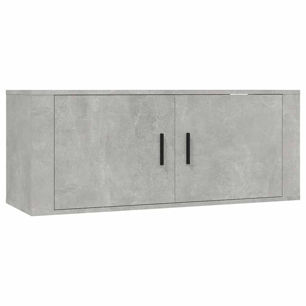 4 Piece TV Cabinet Set Concrete Grey Engineered Wood
