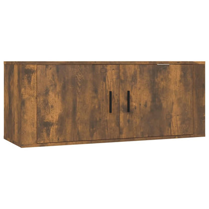 8 Piece TV Cabinet Set Smoked Oak Engineered Wood