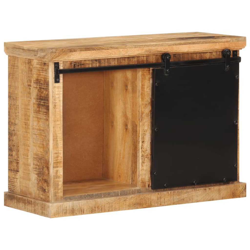 Sideboard 80x30x55 cm Solid Rough Wood Mango