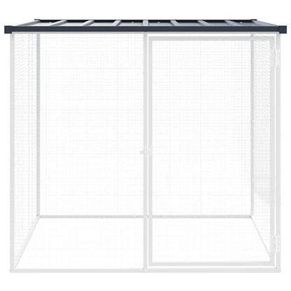 Chicken Cage with Roof Anthracite 103x98x90 cm Galvanised Steel