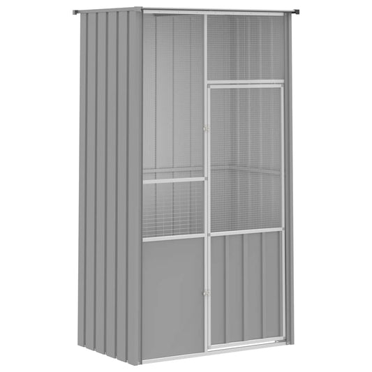 Bird Cage Grey 115x78x200 cm Galvanised Steel