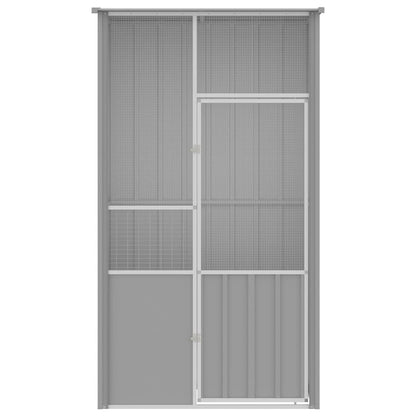 Bird Cage Grey 115x78x200 cm Galvanised Steel