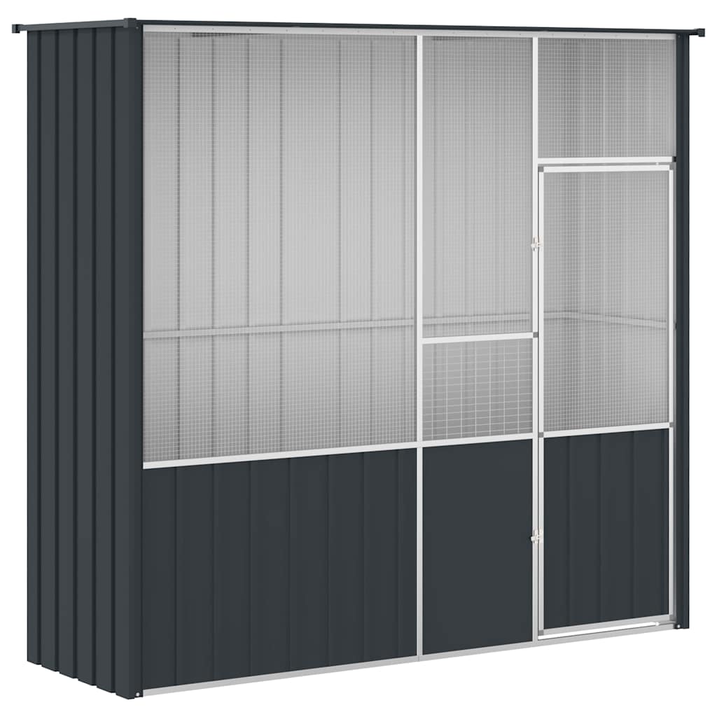 Bird Cage Anthracite 215x78x200 cm Galvanised Steel