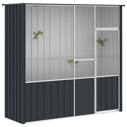 Bird Cage Anthracite 215x78x200 cm Galvanised Steel