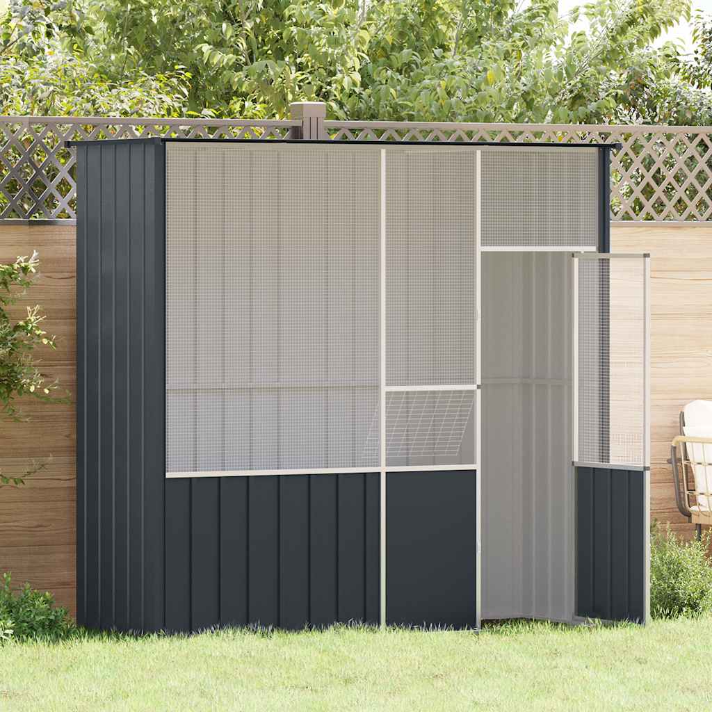 Bird Cage Anthracite 215x78x200 cm Galvanised Steel