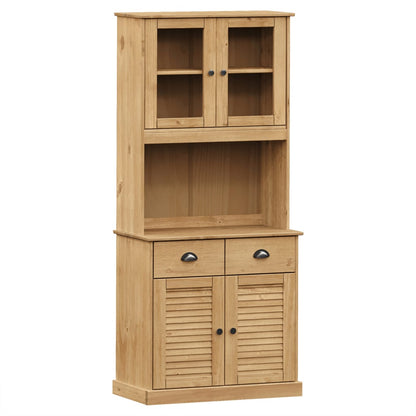 Highboard "VIGO" 78x40x175 cm Solid Wood Pine