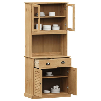 Highboard "VIGO" 78x40x175 cm Solid Wood Pine