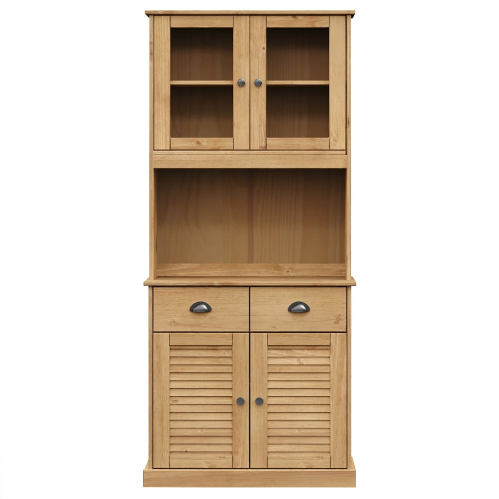 Highboard "VIGO" 78x40x175 cm Solid Wood Pine