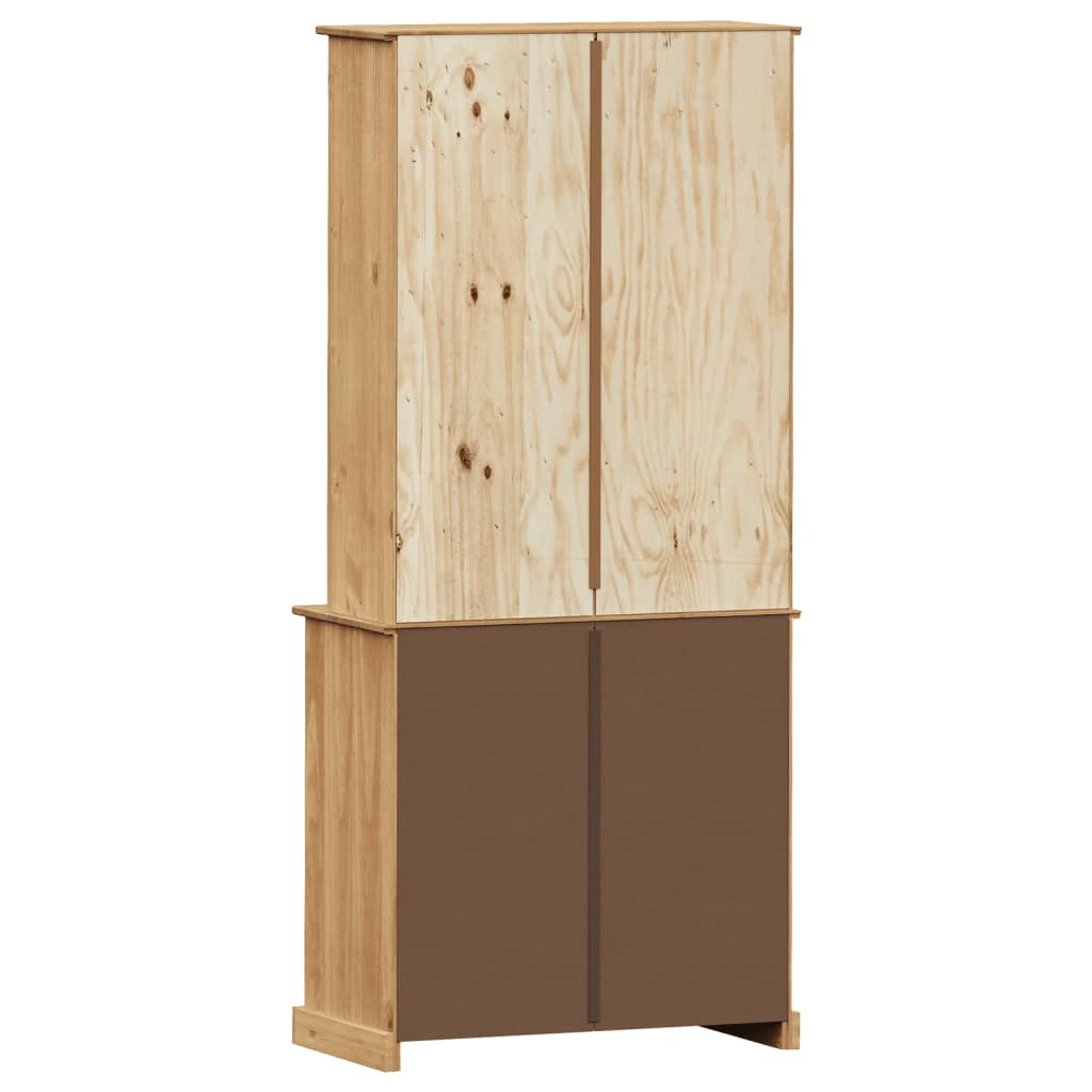 Highboard "VIGO" 78x40x175 cm Solid Wood Pine