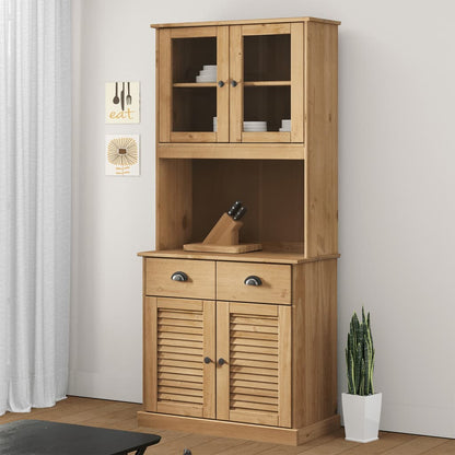 Highboard "VIGO" 78x40x175 cm Solid Wood Pine