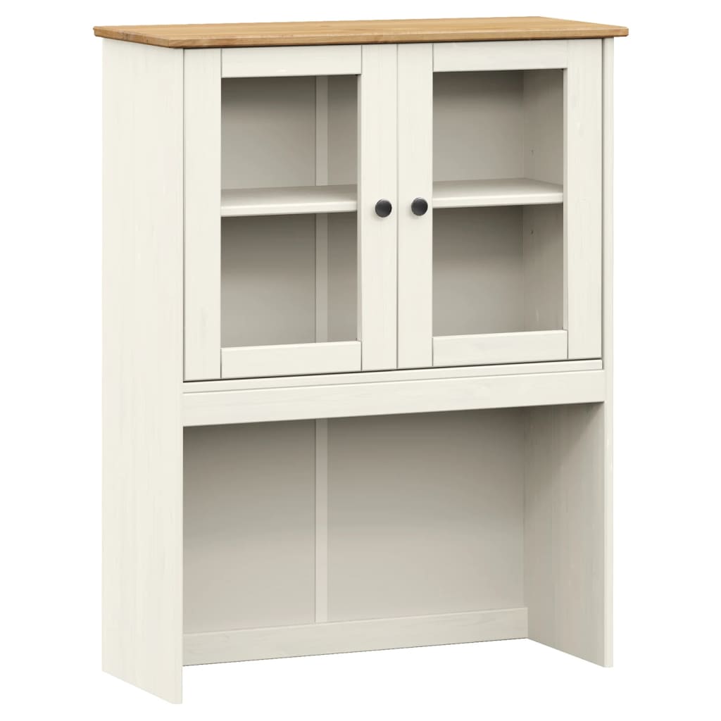Highboard VIGO White 78x40x175 cm Solid Wood Pine