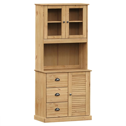 Highboard "VIGO" 78x40x175 cm Solid Wood Pine