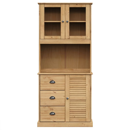 Highboard "VIGO" 78x40x175 cm Solid Wood Pine