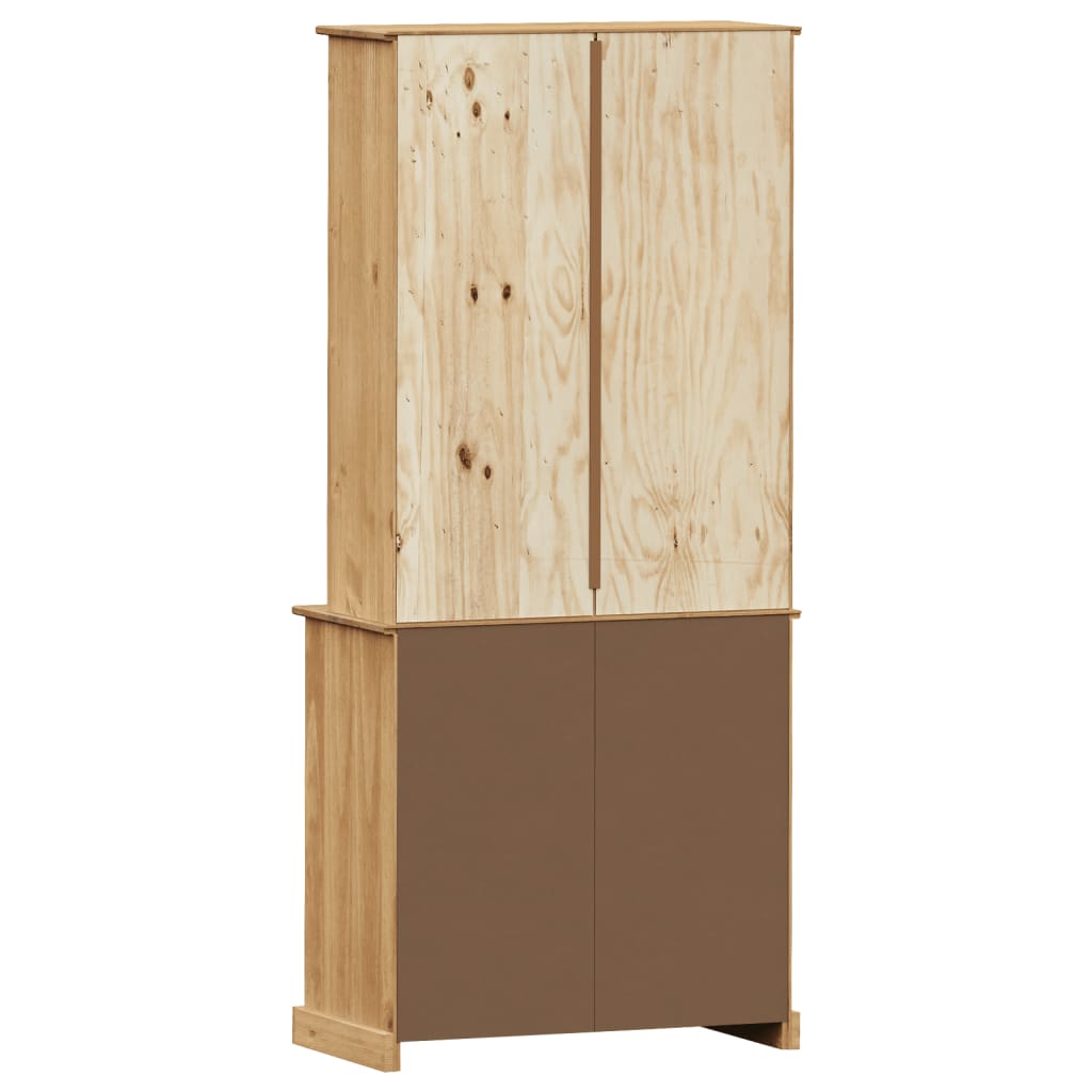 Highboard "VIGO" 78x40x175 cm Solid Wood Pine