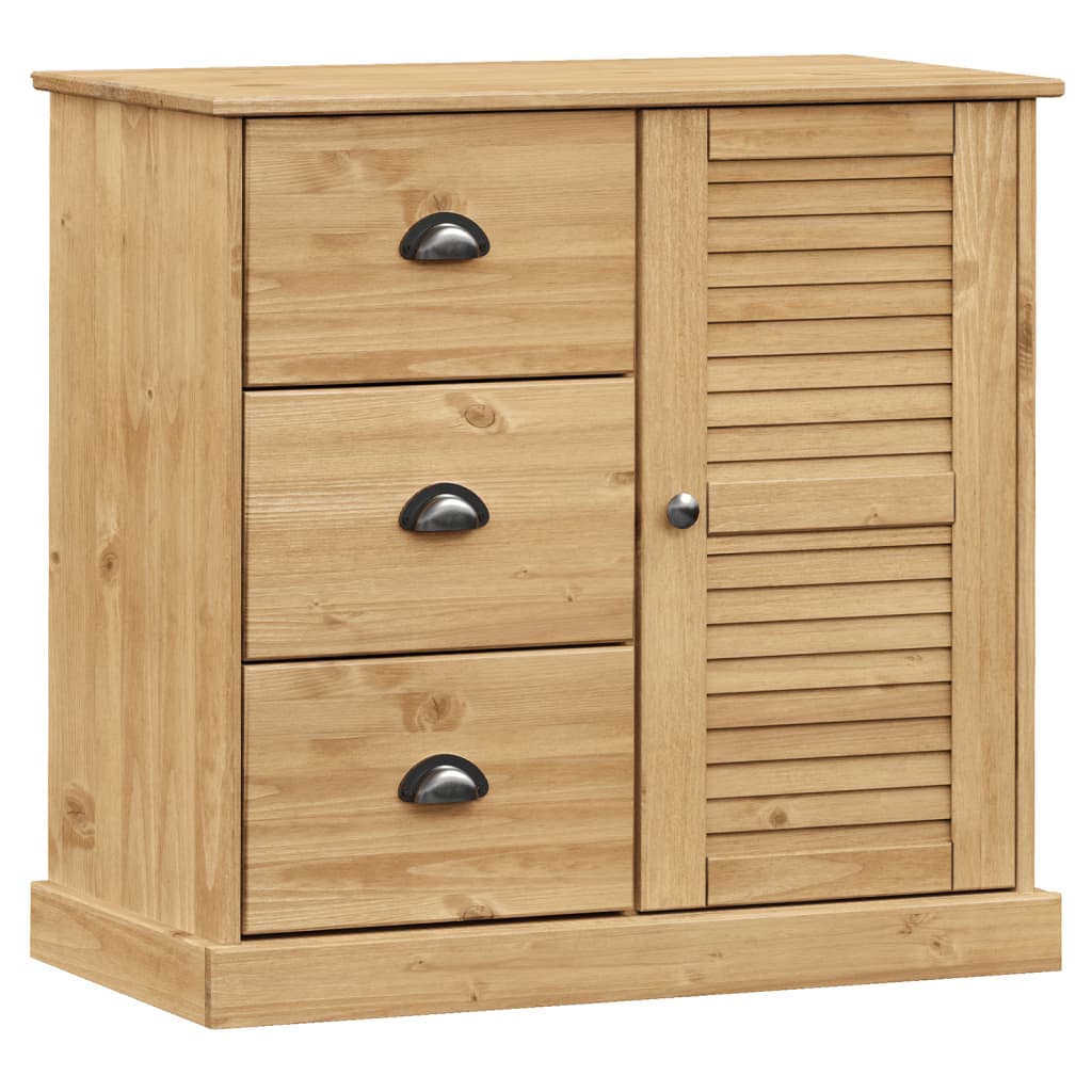 Highboard "VIGO" 78x40x175 cm Solid Wood Pine