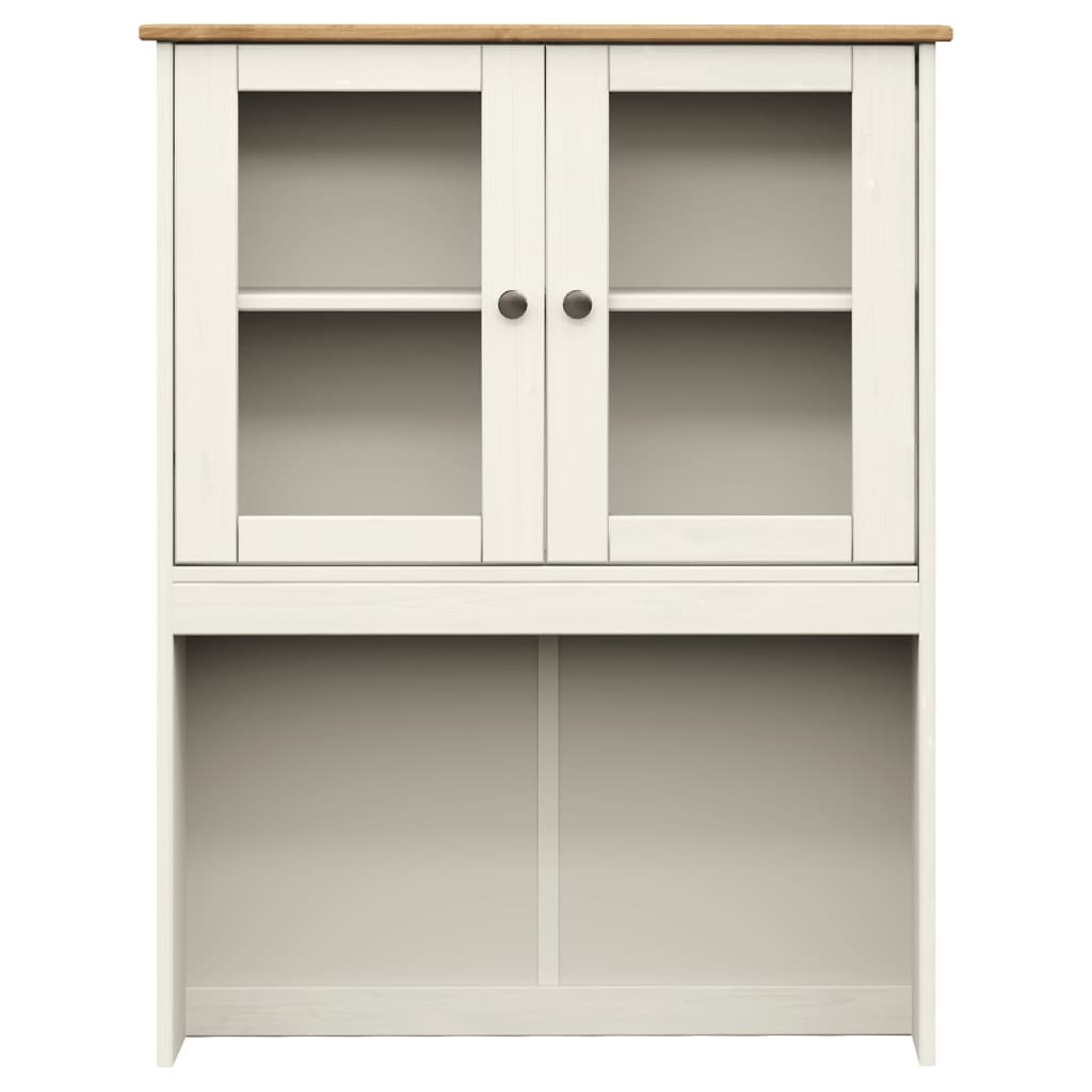 Highboard VIGO White 78x40x175 cm Solid Wood Pine