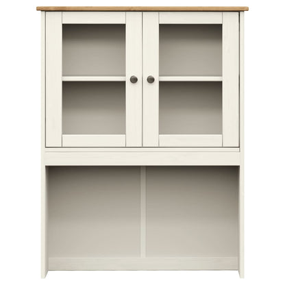 Highboard VIGO White 78x40x175 cm Solid Wood Pine