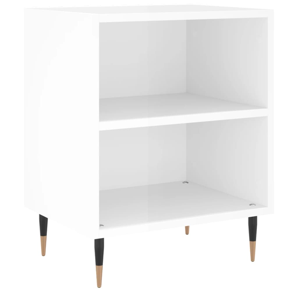 Bedside Cabinet | High gloss white | Engineered wood, iron | Standard