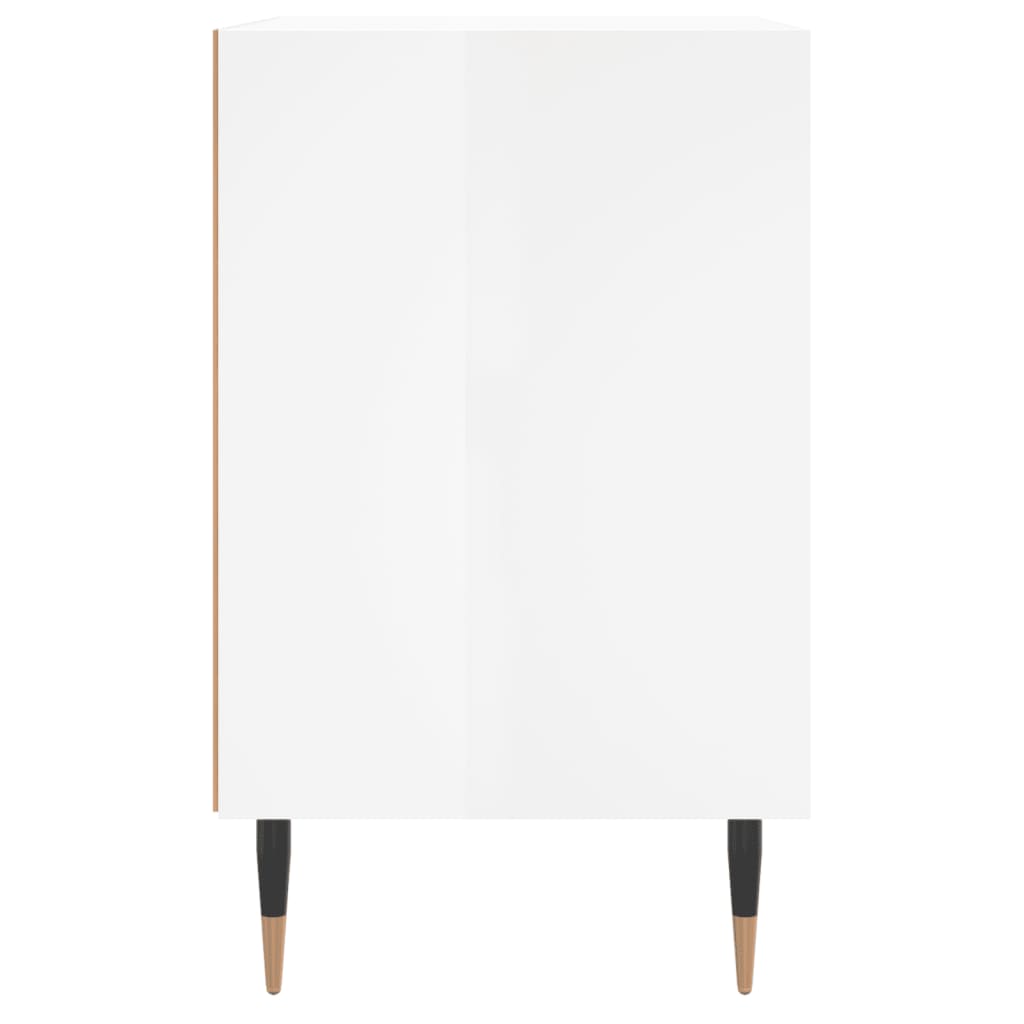 Bedside Cabinet | High gloss white | Engineered wood, iron | Standard