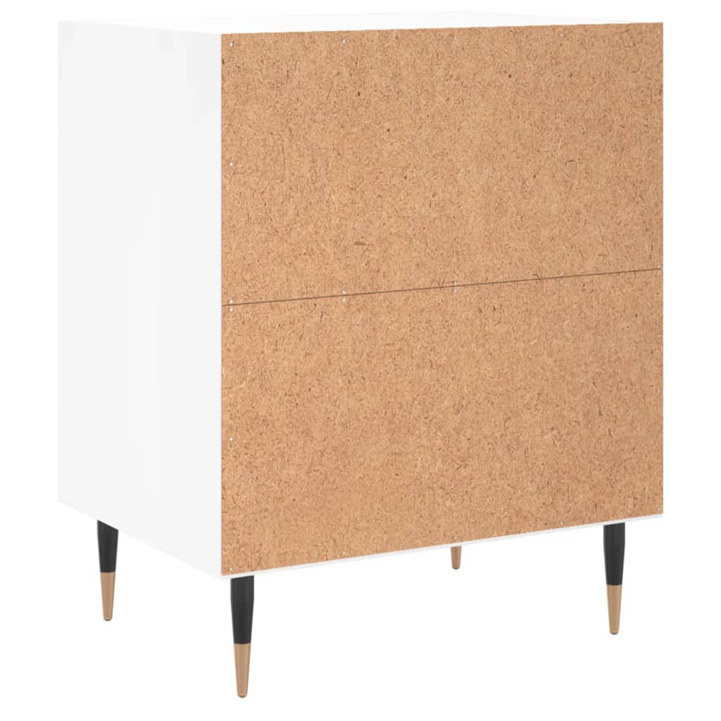 Bedside Cabinet | High gloss white | Engineered wood, iron | Standard