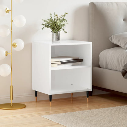 Bedside Cabinet | High gloss white | Engineered wood, iron | Standard