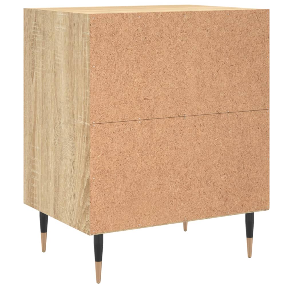 Bedside Cabinets 2 pcs Sonoma Oak 40x30x50 cm Engineered Wood