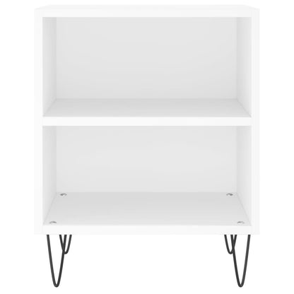 Bedside Cabinets 2 pcs White 40x30x50 cm Engineered Wood