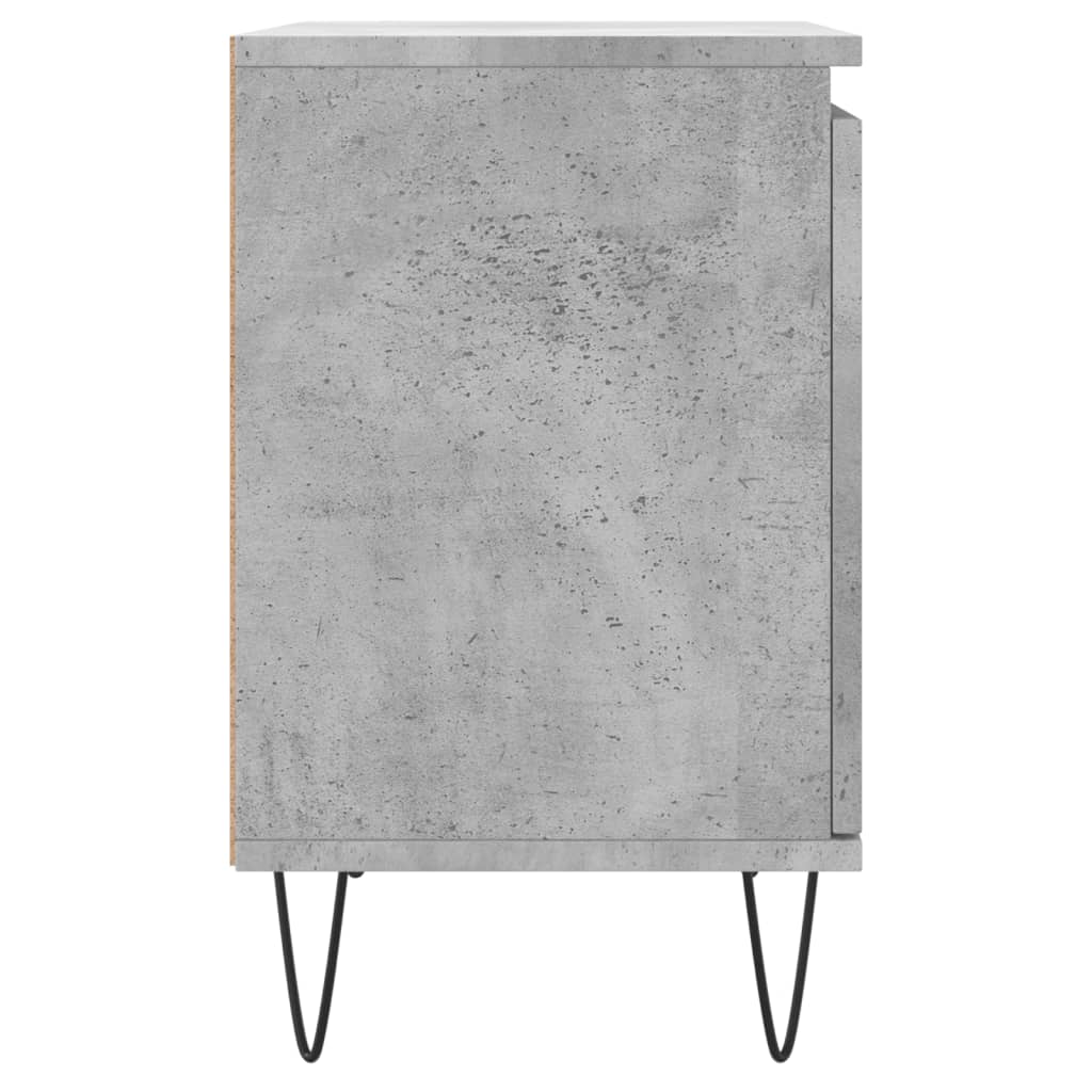 Bedside Cabinets 2 pcs Concrete Grey 40x30x50 cm Engineered Wood