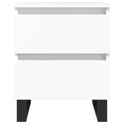 Bedside Cabinet White 40x35x50 cm Engineered Wood