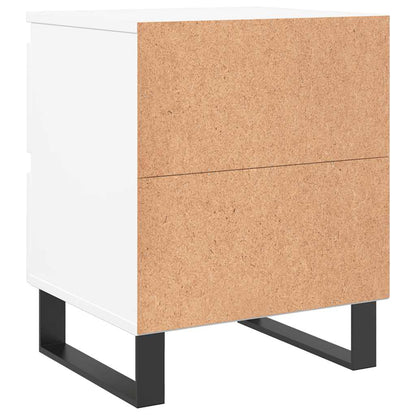 Bedside Cabinet White 40x35x50 cm Engineered Wood