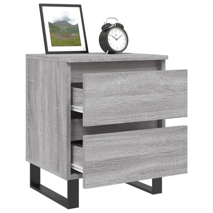 Bedside Cabinet Grey Sonoma 40x35x50 cm Engineered Wood