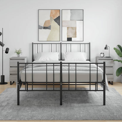 Bedside Cabinets 2 pcs Grey Sonoma 40x35x69 cm Engineered Wood
