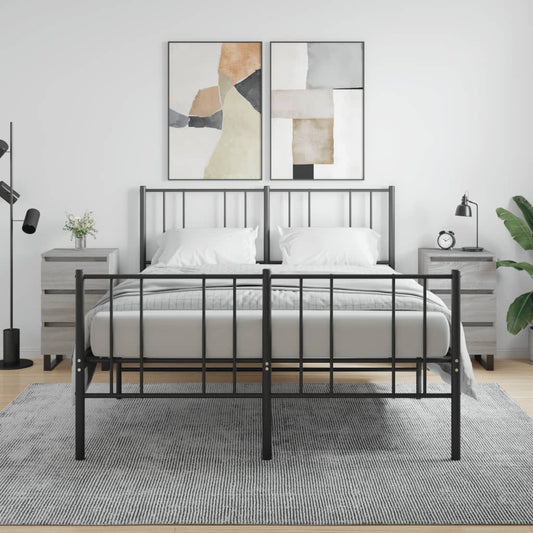 Bedside Cabinets 2 pcs Grey Sonoma 40x35x69 cm Engineered Wood