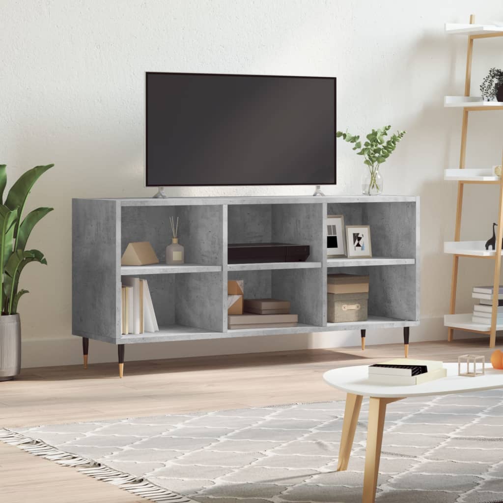 TV Cabinet Concrete Grey 103,5x30x50 cm Engineered Wood